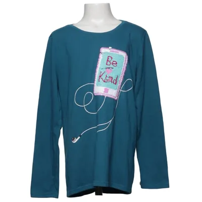 Långärmad t-shirt (Blå) från Wonder Nation Bomull, Återvunnen polyester