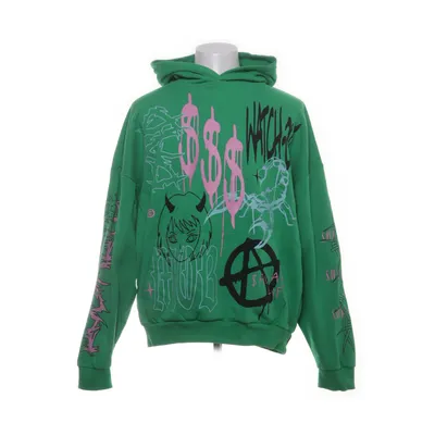 Hoodie (Green, Multicolored) from FSBN Cotton, Polyester