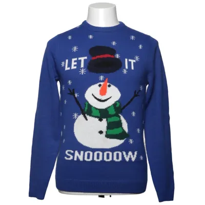 Pull de Noël (Bleu, Blanc, Multicolore) de Angelo Litrico for C&A Acrylique