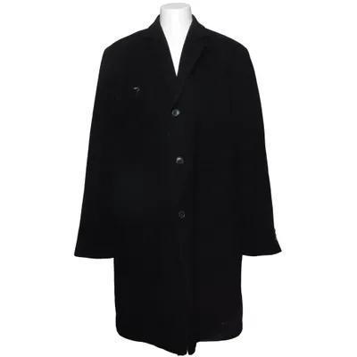 Coat (Black) from Gino Marcello Cashmere, Polyamide, Polyester, Wool