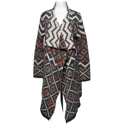 Cardigan (Gray, Multicolored) Acrylic, Polyester, Viscose, Wool