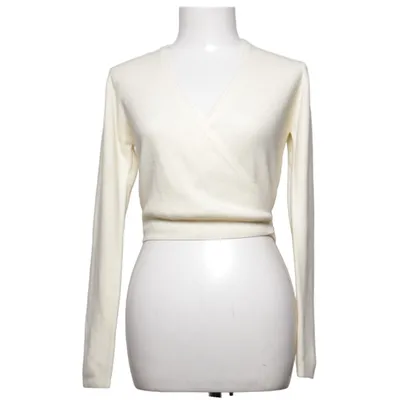 Cardigan cache-cœur (Jaune) de Suchita Acrylique