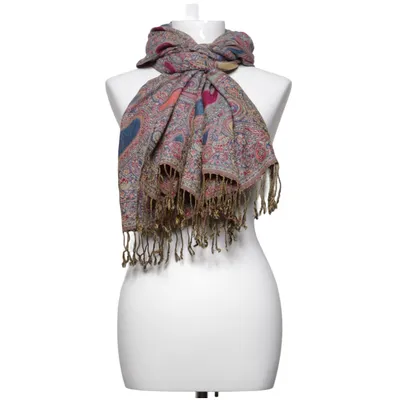 Schal (Mehrfarbig) von Pashmina Kaschmir, Seide