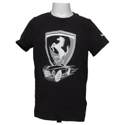 T-shirt (Zwart) van Puma x Ferrari Katoen, Polyester