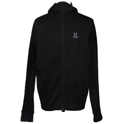 Hoodie (Black) from Haglöfs Elastane, Recycled polyester