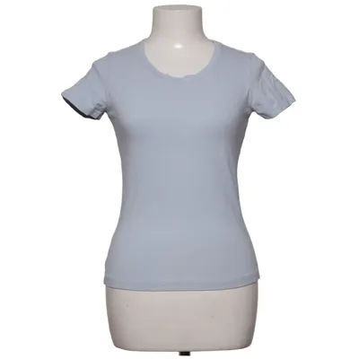 T-shirt (Blauw) van Cue Katoen, Elastaan