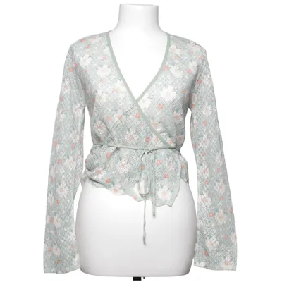 Wikkeltop (Groen, Meerkleurig) van Zara Katoen, Polyester