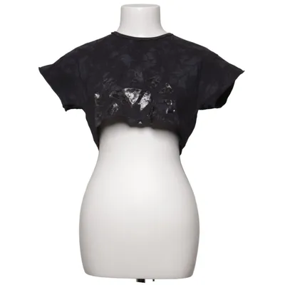 Crop top (Black) from Gymshark Cotton, Elastane