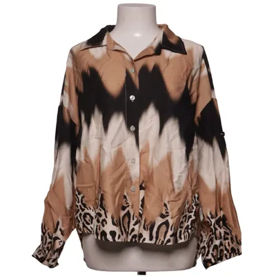 Blouse (Brown, Black, White) from Cat & Co Tencel