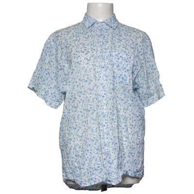 Short sleeve shirt (Blue, White) from Alfi Cotton