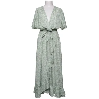 Wikkeljurk (Groen, Wit) van Shein Curve Polyester