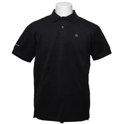 Poloshirt (Zwart) van Dcore Katoen, Elastaan, Polyester