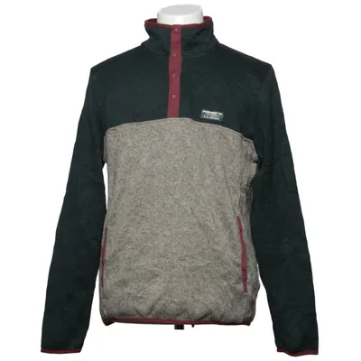 Fleece sweater (Green, Beige) from L.L. Bean Polyester