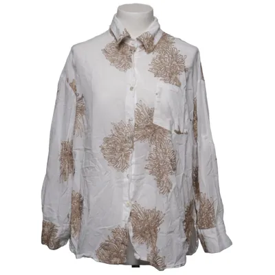 Shirt (White, Brown) from Knitwear Cotton