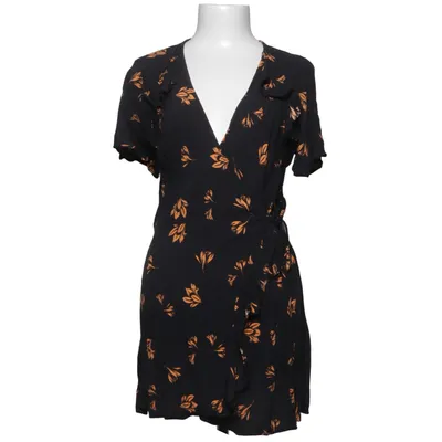 Robe portefeuille (Noir, Orange) de River Island Petite