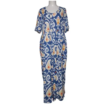 Maxi jurk (Blauw, Wit, Meerkleurig) van Ulla Popken Katoen