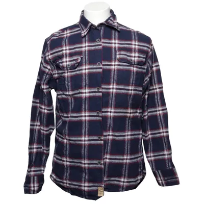 Flannel skjorte (Blå, Hvid, Rød) fra Jachs Bomuld