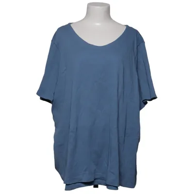 T-shirt (Blauw) van Ulla Popken Katoen