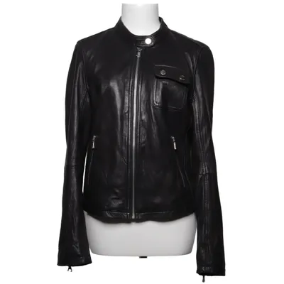 Jacke (Schwarz) von Tommy Hilfiger Leder, Polyester
