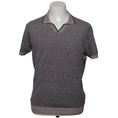 Poloshirt (Blauw, Beige) van Gran Sasso Katoen, Linnen