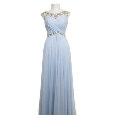 Aftenkjole (Blå, Sølv) fra Wedding Dress Polyester