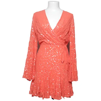 Wrap dress (Orange) from ASOS Polyester