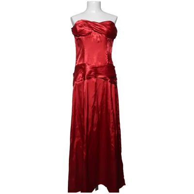 Evening gown (Red) from La Femme Acetate, Polyester