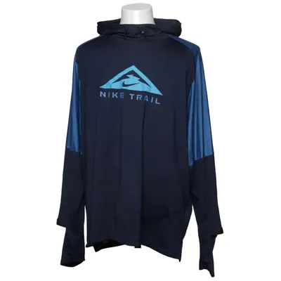 Sweat à capuche (Bleu) de Nike Trail Élasthane, Polyester
