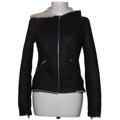 Shearling jacket (Black, Beige) from Zara Trafaluc Cotton, Elastane, Polyester