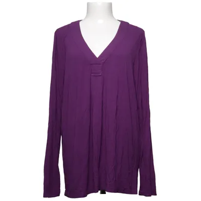 Langærmet t-shirt (Lilla) fra Dea Elastan, Viscose