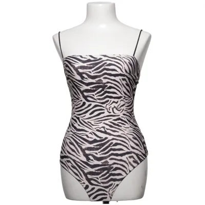 Maillot de bain une pièce (Noir, Blanc)