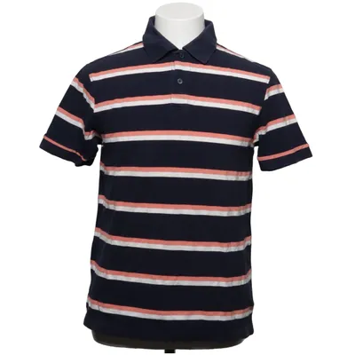 Polo shirt (Blue, White, Orange) from Dressmann Cotton, Polyester