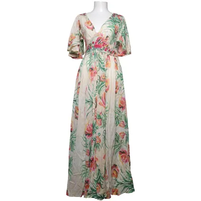 Långklänning (Beige, Flerfärgad) från Jade Jagger for Indiska Bomull, Viskos