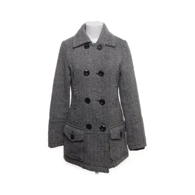 Pea coat (White, Black) from Colours Of The World Cotton, Polyester, Viscose