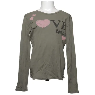 Langarmshirt (Grün, Pink) von Benetton Baumwolle