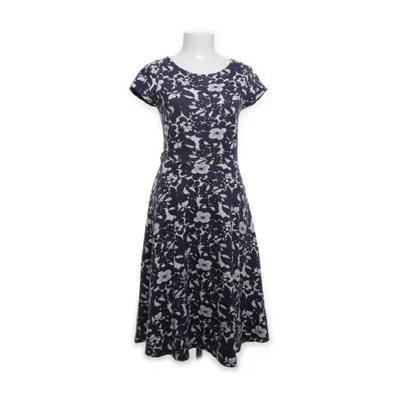 Jurk (Wit, Blauw) van King Louie Katoen, Elastaan, Polyester