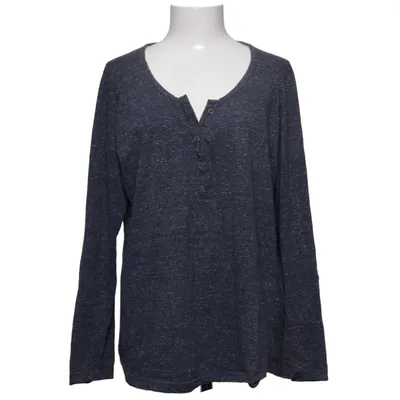 T-shirt manches longues (Bleu) de Janina Coton, Polyester
