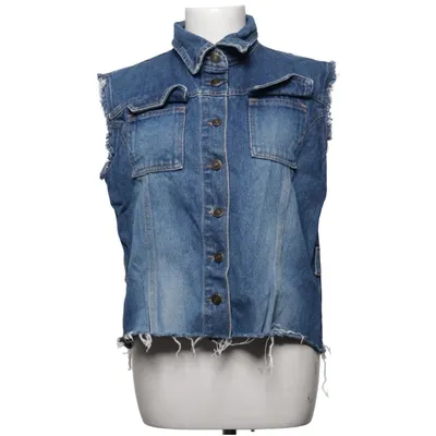 Spijker gilet (Blauw) van Crazy World