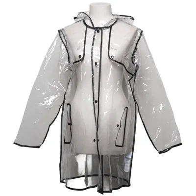 Regenjas (Transparant, Zwart) van Boohoo