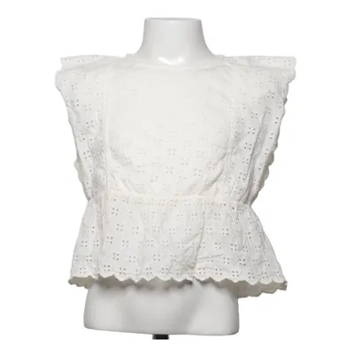 Top péplum (Blanc) de Zara Coton, Polyester