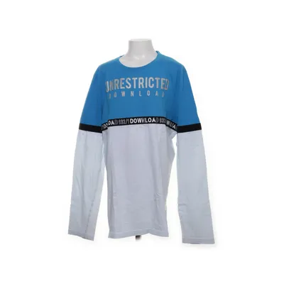 Långärmad t-shirt (Blå, Vit, Svart) från Download Bomull