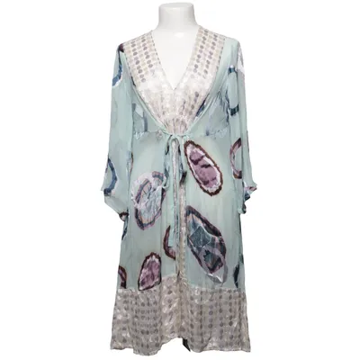 Kaftan (Groen, Lila, Meerkleurig) van Tone Barker Silk Zijde, Viscose