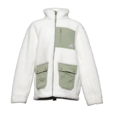 Fleece jacket (White, Green) from Adidas Polyamide, Polyester