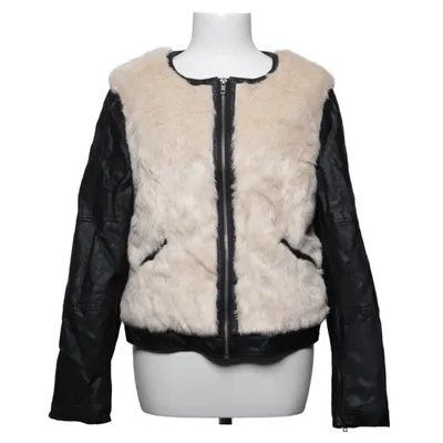 Veste (Noir, Beige) de OH Collection Acrylique, Polyester, Polyuréthane, Viscose