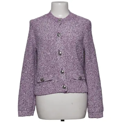 Cardigan (Purple, White, Multicolored) from Maje Cotton, Elastane, Polyamide, Polyester, Viscose