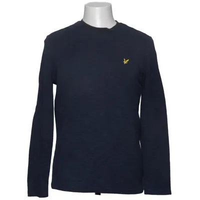 T-shirt à manches longues (Bleu) de Lyle & Scott Coton, Polyester