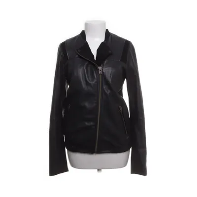 Leather jacket (Black) from Maison Scotch Cotton, Elastane, Polyester, Leather