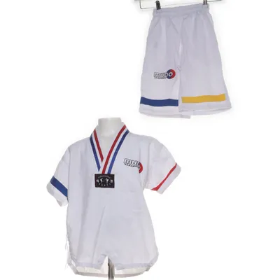 Ensemble de vêtements de sport (Blanc, Bleu, Jaune) de Mudo Coton, Polyester