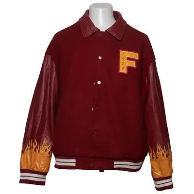 Varsity jacket (Red, Orange, Multicolored) from Topman Elastane, Polyester, Polyurethane, Viscose