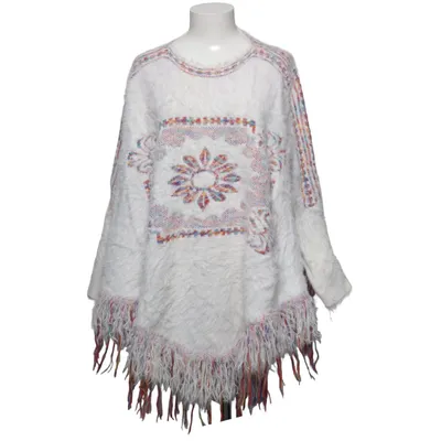 Sweater (White, Multicolored) from Only Fashion Polyamide, Polyester
